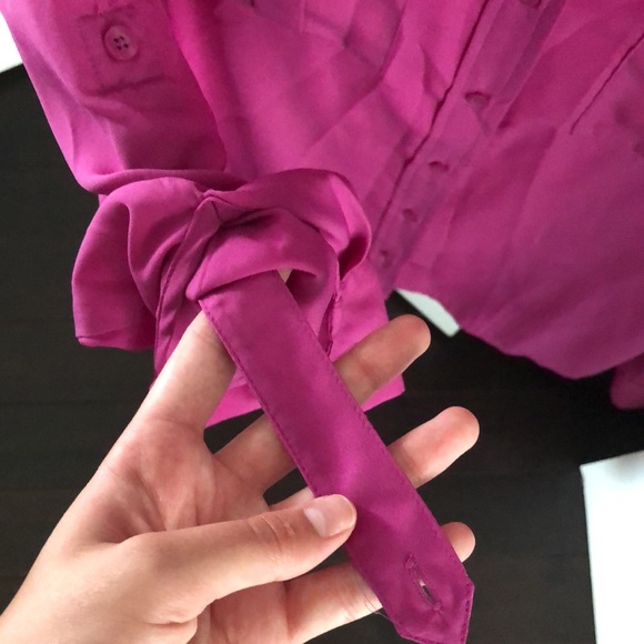 BR Purple Button Up Blouse - Picture 6 of 9